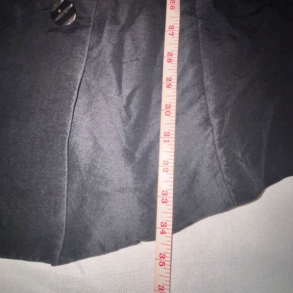 Vintage Silks by LSC Women's long shirt duster black 100% silk medium - Picture 5 of 6